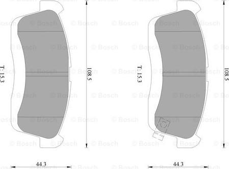 BOSCH 0 986 AB1 030 - Jarrupala, levyjarru inparts.fi