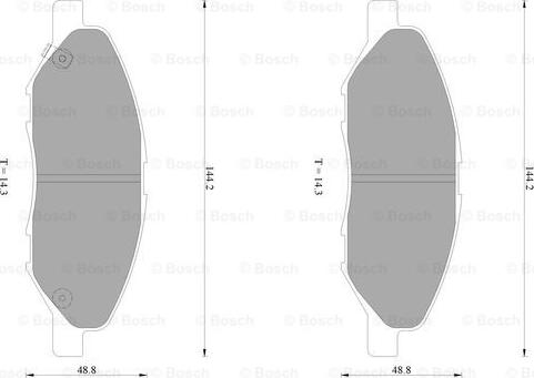 BOSCH 0 986 AB1 077 - Jarrupala, levyjarru inparts.fi