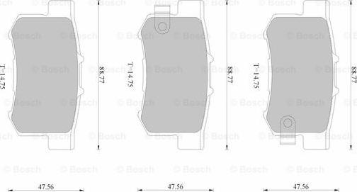 BOSCH 0 986 AB1 116 - Jarrupala, levyjarru inparts.fi