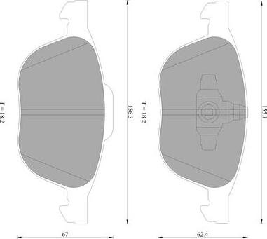 BOSCH 0 986 AB1 187 - Jarrupala, levyjarru inparts.fi