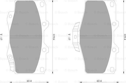 BOSCH 0 986 AB1 128 - Jarrupala, levyjarru inparts.fi