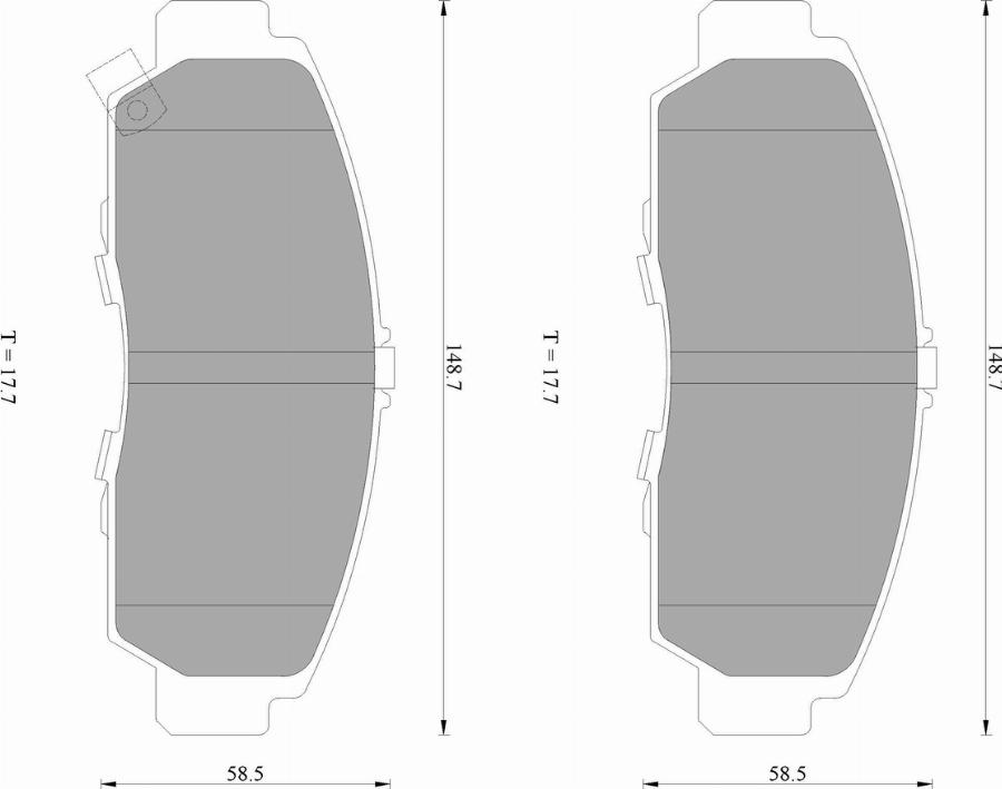 BOSCH 0 986 AB1 170 - Jarrupala, levyjarru inparts.fi