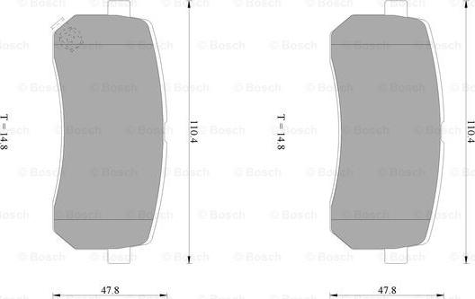 BOSCH 0 986 AB1 383 - Jarrupala, levyjarru inparts.fi