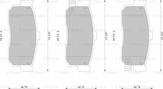 BOSCH 0 986 AB1 713 - Jarrupala, levyjarru inparts.fi