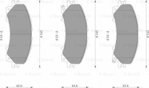 BOSCH 0 986 AB3 542 - Jarrupala, levyjarru inparts.fi