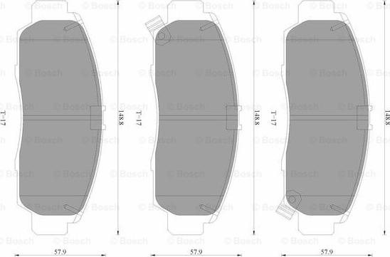 BOSCH 0 986 AB3 500 - Jarrupala, levyjarru inparts.fi