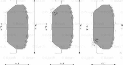 BOSCH 0 986 AB3 537 - Jarrupala, levyjarru inparts.fi