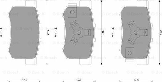 BOSCH 0 986 AB3 525 - Jarrupala, levyjarru inparts.fi