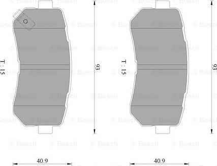 BOSCH 0 986 AB3 099 - Jarrupala, levyjarru inparts.fi