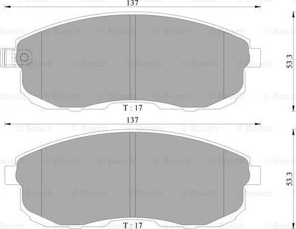 BOSCH 0 986 AB3 043 - Jarrupala, levyjarru inparts.fi