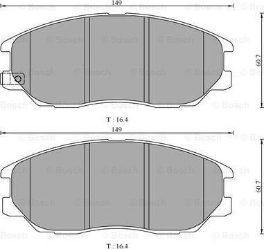 BOSCH 0 986 AB3 055 - Jarrupala, levyjarru inparts.fi