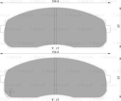 BOSCH 0 986 AB3 051 - Jarrupala, levyjarru inparts.fi