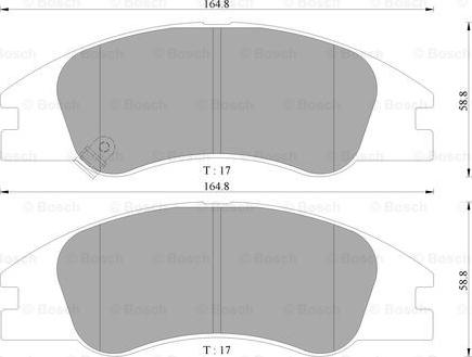 BOSCH 0 986 AB3 058 - Jarrupala, levyjarru inparts.fi