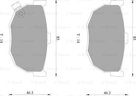 BOSCH 0 986 AB3 064 - Jarrupala, levyjarru inparts.fi