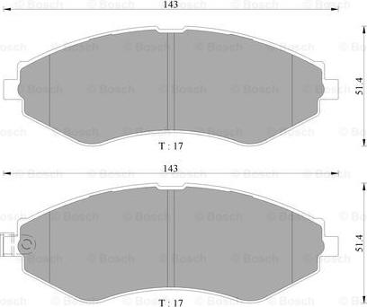 BOSCH 0 986 AB3 061 - Jarrupala, levyjarru inparts.fi