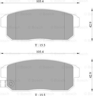 BOSCH 0 986 AB3 075 - Jarrupala, levyjarru inparts.fi