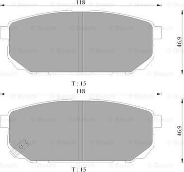 BOSCH 0 986 AB3 070 - Jarrupala, levyjarru inparts.fi