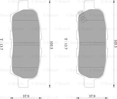 BOSCH 0 986 AB3 104 - Jarrupala, levyjarru inparts.fi