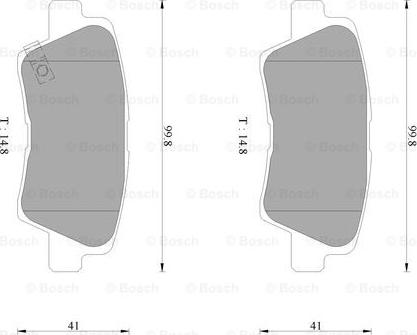 BOSCH 0 986 AB3 100 - Jarrupala, levyjarru inparts.fi