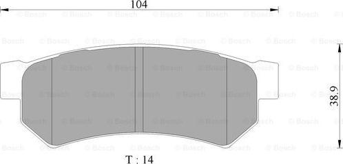 BOSCH 0 986 AB3 102 - Jarrupala, levyjarru inparts.fi