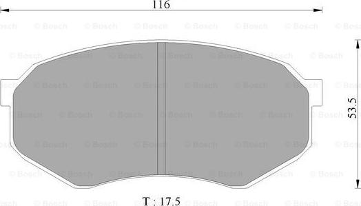 BOSCH 0 986 AB2 497 - Jarrupala, levyjarru inparts.fi