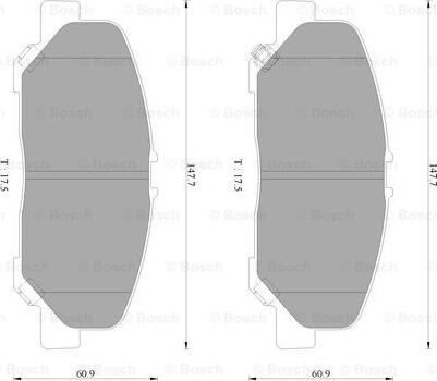 BOSCH 0 986 AB2 448 - Jarrupala, levyjarru inparts.fi