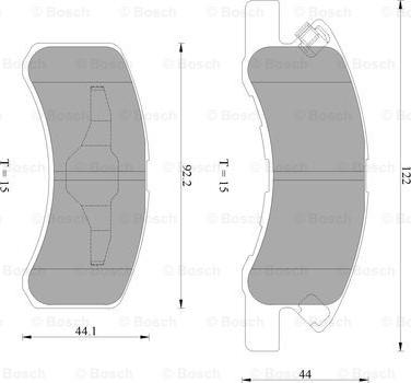 BOSCH 0 986 AB2 421 - Jarrupala, levyjarru inparts.fi