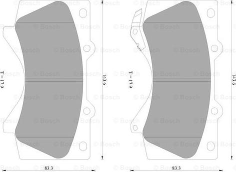 BOSCH 0 986 AB2 397 - Jarrupala, levyjarru inparts.fi