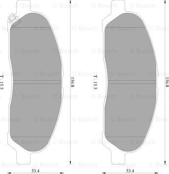 BOSCH 0 986 AB2 353 - Jarrupala, levyjarru inparts.fi