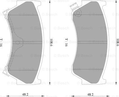 BOSCH 0 986 AB2 307 - Jarrupala, levyjarru inparts.fi