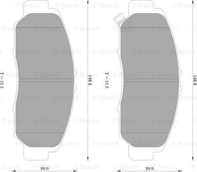 BOSCH 0 986 AB2 387 - Jarrupala, levyjarru inparts.fi