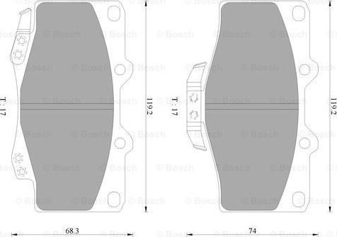 BOSCH 0 986 AB2 321 - Jarrupala, levyjarru inparts.fi