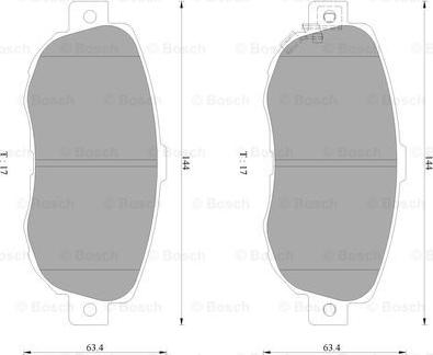 BOSCH 0 986 AB2 256 - Jarrupala, levyjarru inparts.fi