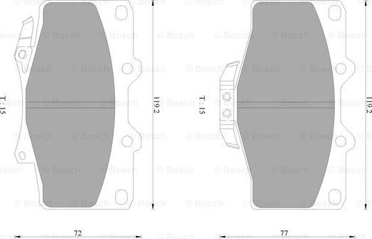 BOSCH 0 986 AB2 252 - Jarrupala, levyjarru inparts.fi