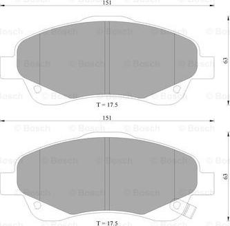 BOSCH 0 986 AB2 266 - Jarrupala, levyjarru inparts.fi