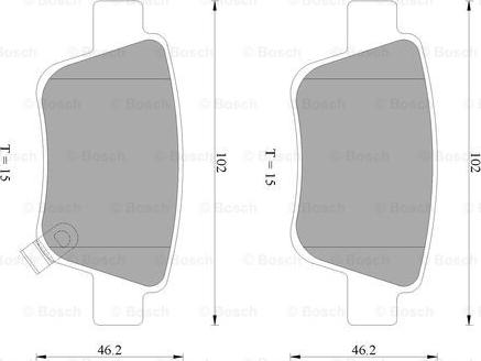 BOSCH 0 986 AB2 267 - Jarrupala, levyjarru inparts.fi