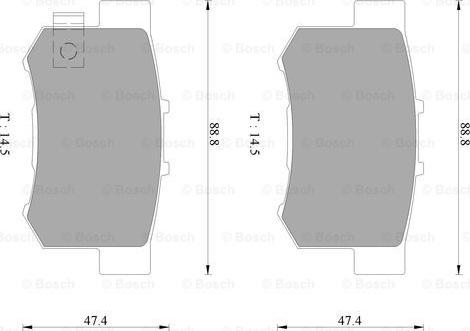 BOSCH 0 986 AB2 206 - Jarrupala, levyjarru inparts.fi