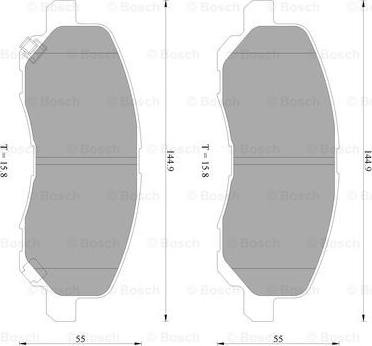 BOSCH 0 986 AB2 285 - Jarrupala, levyjarru inparts.fi