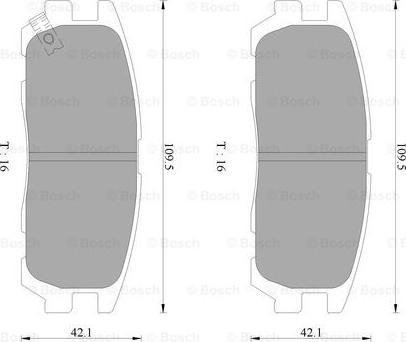 BOSCH 0 986 AB2 235 - Jarrupala, levyjarru inparts.fi