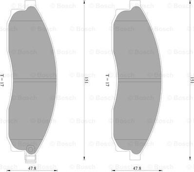 BOSCH 0 986 AB2 278 - Jarrupala, levyjarru inparts.fi