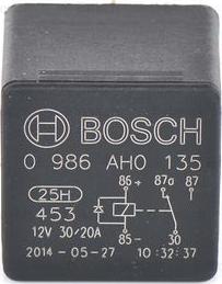 BOSCH 0 986 AH0 135 - Rele, työvirta inparts.fi