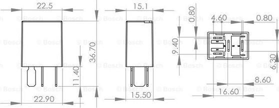 BOSCH 0 986 AH0 328 - Rele, työvirta inparts.fi