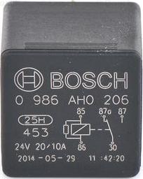 BOSCH 0 986 AH0 206 - Rele, työvirta inparts.fi