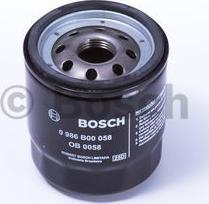 BOSCH 0 986 B00 058 - Öljynsuodatin inparts.fi