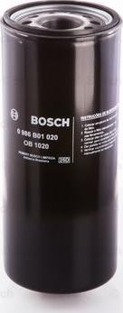 BOSCH 0 986 B01 020 - Öljynsuodatin inparts.fi