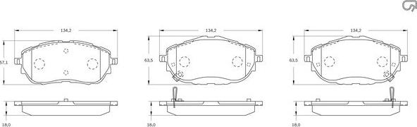 BOSCH 0 986 BB0 995 - Jarrupala, levyjarru inparts.fi