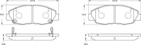 BOSCH 0 986 BB0 496 - Jarrupala, levyjarru inparts.fi