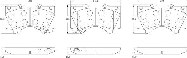 BOSCH 0 986 BB0 413 - Jarrupala, levyjarru inparts.fi