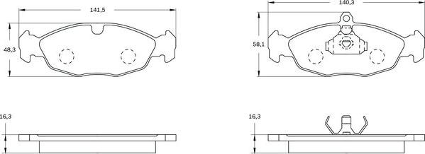 BOSCH 0 986 BB0 537 - Jarrupala, levyjarru inparts.fi