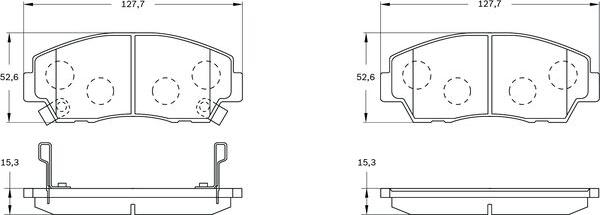 BOSCH 0 986 BB0 524 - Jarrupala, levyjarru inparts.fi